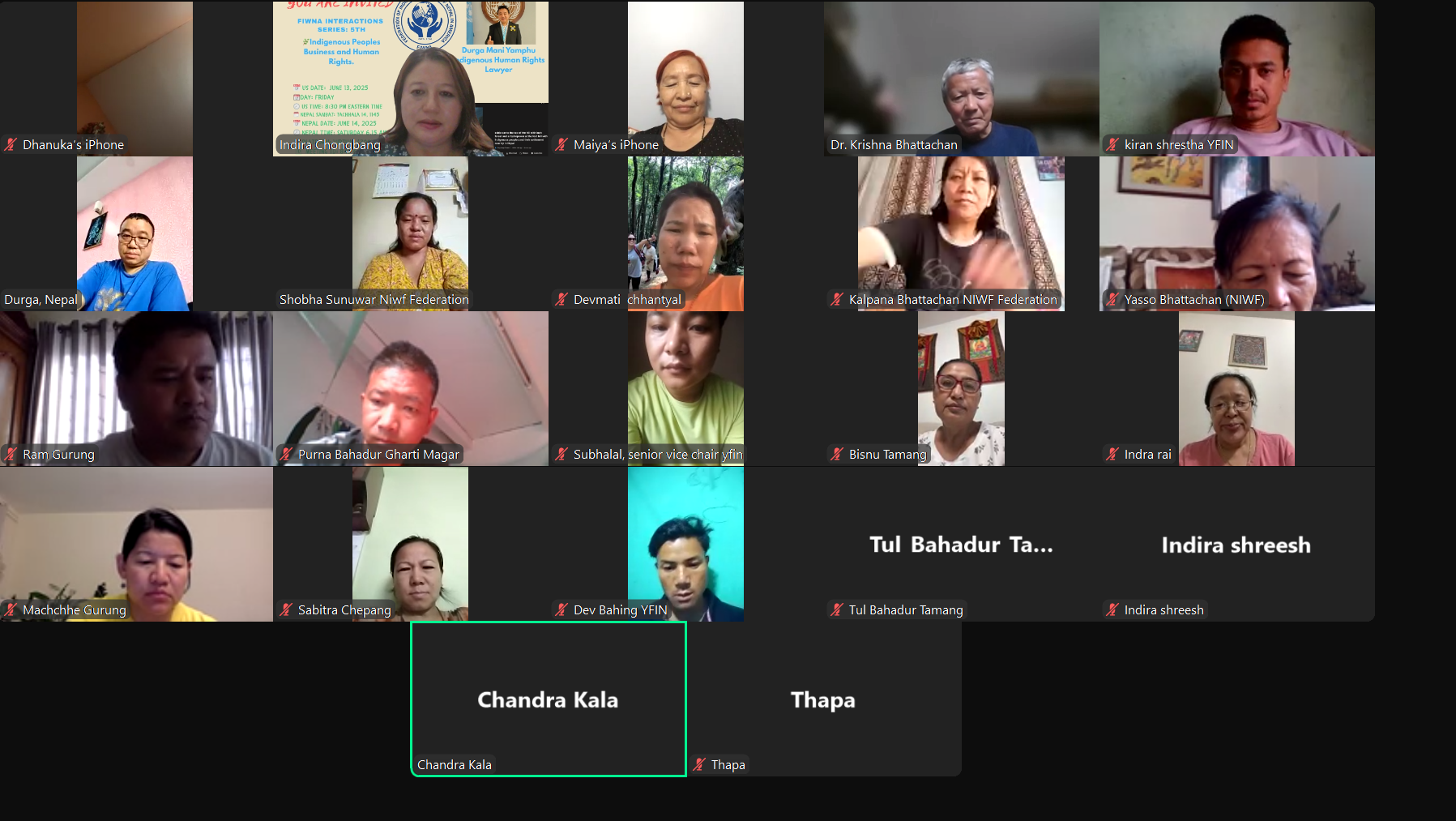 FIWNA Hosts 5th Virtual Interaction on Indigenous People, Business, and Human Rights